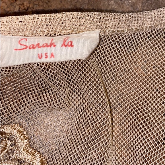 Sheer beige women top size M - Picture 4 of 4